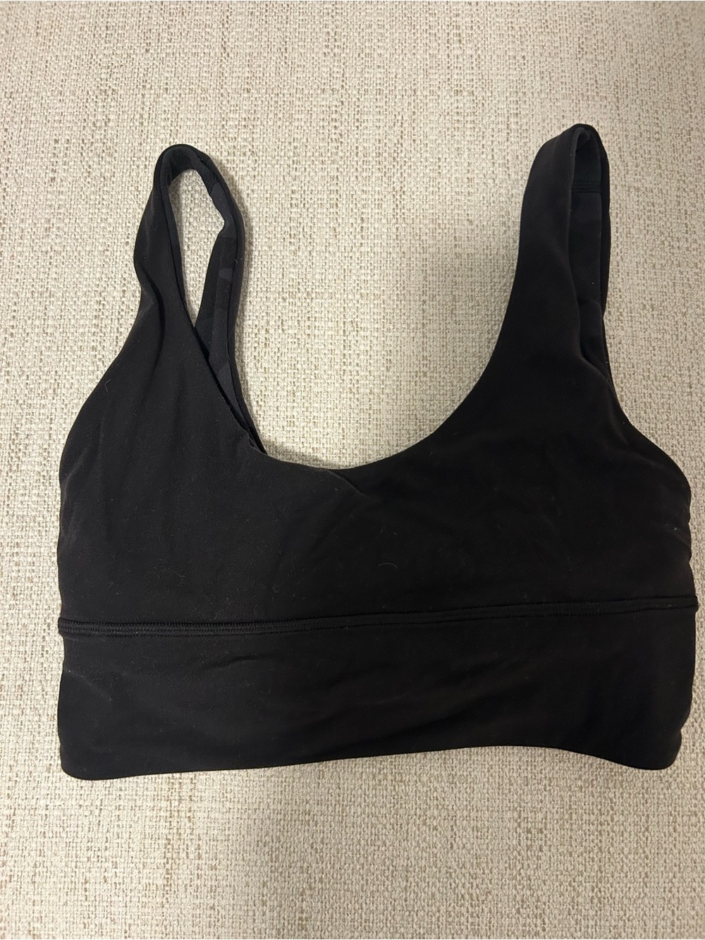 Lululemon Black reversible Women's Seamless Scoop Sports Bralette